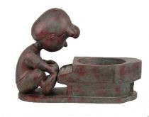 Schroeder Piano Man Planter - Bronze Patina