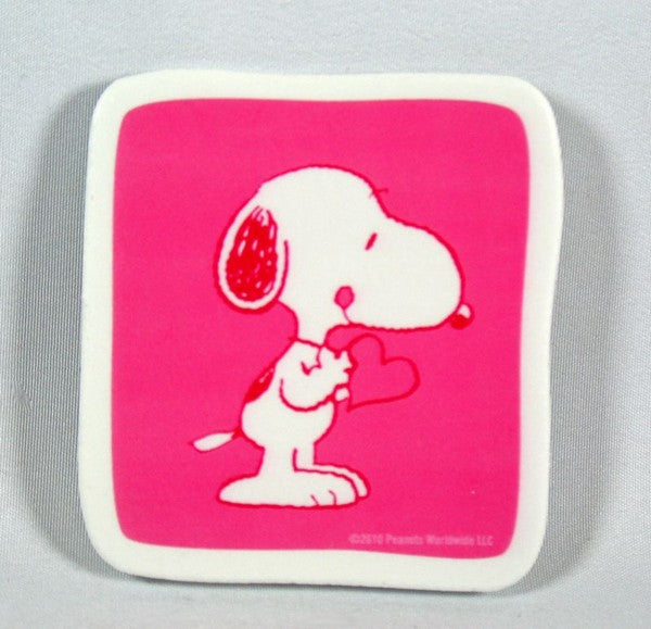 Snoopy Holding Heart Scrapbooking Embellishment