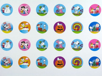 Peanuts Holiday Seals Sticker Set (24)