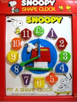 Snoopy Vintage Fit A Shape Clock Puzzle