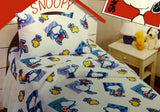 Snoopy Rollerblading 3-Piece Twin Sheet Set