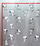 Snoopy Vinyl Shower Curtain With Free Hanger Hooks