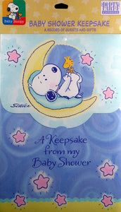 Baby Snoopy Baby Shower Keepsake Booklet