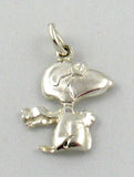 Snoopy Flying Ace Sterling Silver Pendant / Charm