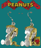 Linus Two-Tone Sterling Silver With Gold Plating Fish Hook Earrings