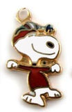 Snoopy Skater Cloisonne Charm