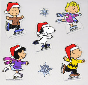 7-Piece Peanuts Skaters Jelz Window Cling Set - SPECIAL LOW PRICE!