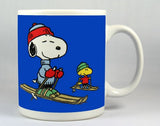 Snoopy and Woodstock Skiing Mug