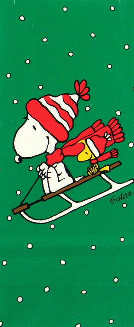 Snoopy And Woodstock Sledding Gift Bag