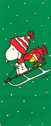 Snoopy And Woodstock Sledding Gift Bag