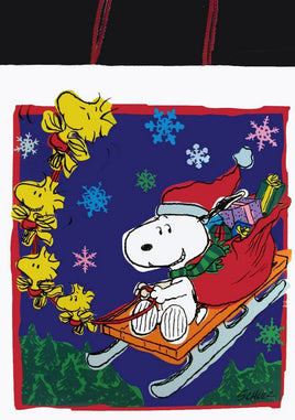 Snoopy Sledding Gift Bag