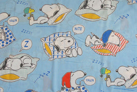 Vintage Peanuts Gang Flat Sheet - Sleeping Snoopy - snoopn4pnuts.com