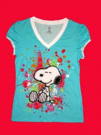 Snoopy V-Neck Pajama Top