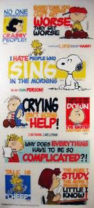 Peanuts Gang Sayings Clear Die-Cut Stickers