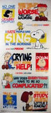 Peanuts Gang Sayings Clear Die-Cut Stickers
