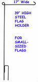 Steel Flag Holder Stand For Small-Sized Flags (17" Wide)