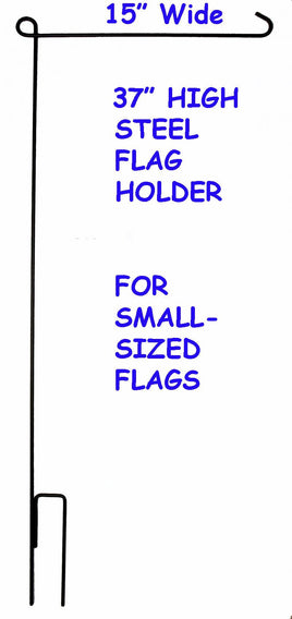 Steel Flag Holder Stand For Small - Sized Flags (15" Wide) - snoopn4pnuts.com