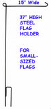Steel Flag Holder Stand For Small-Sized Flags (15" Wide)