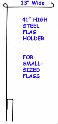 Steel Flag Holder Stand For Small-Sized Flags (13" Wide)