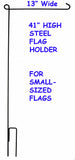 Steel Flag Holder Stand For Small-Sized Flags (13" Wide)