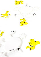 Peanuts Puffy Vinyl Sticker Set - Snoopy and Woodstock Bending Over (Great For Scrapbooking!) - snoopn4pnuts.com