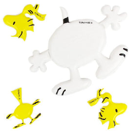 Peanuts Puffy Vinyl Sticker Set - Snoopy and Woodstock Bending Over (Great For Scrapbooking!) - snoopn4pnuts.com