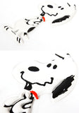 Peanuts Puffy Vinyl 3" Sticker - Smiling Snoopy  (Great For Scrapbooking!)