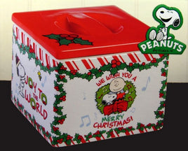 Peanuts Gang Christmas Snack Canister - On Sale!