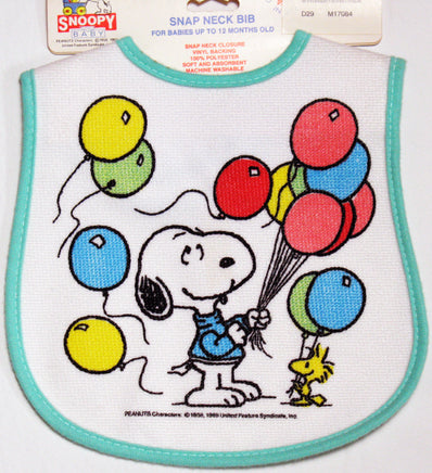 Snoopy Balloons Snap Neck Bib - snoopn4pnuts.com