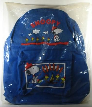 Snoopy Beagle Scout and Woodstock Scouts Backpack (New But Near Mint)