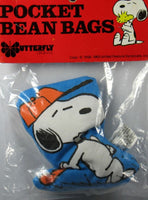 Snoopy Baseball Player Pocket Bean Bag