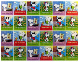 Snoopy Book Plate Or Other Collectible Stickers - Reduced Price!
