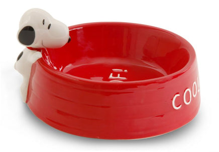 Snoopy Peek - A - Boo Ceramic Pet Bowl / Snack Bowl - For Pets and People! ON SALE! - snoopn4pnuts.com