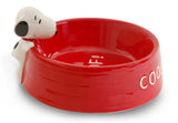Snoopy Peek-A-Boo Ceramic Pet Bowl / Snack Bowl - For Pets and People! SPECIAL LOW PRICE!