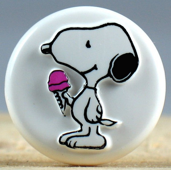Snoopy Vintage Embossed Shirt Button