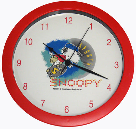 Snoopy Skateboarder Wall Clock - snoopn4pnuts.com