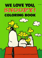 Snoopy Vintage Coloring Book - We Love You! (New But Discolored Pages)