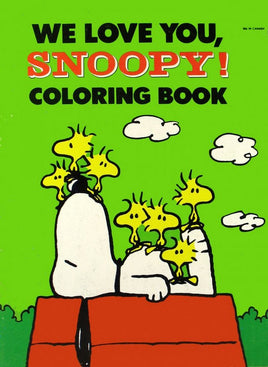 Snoopy Vintage Coloring Book - We Love You! (New But Pages Discolored}