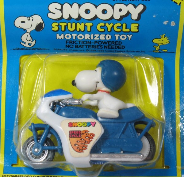 Snoopy On Friction-Powered Jump Cycle