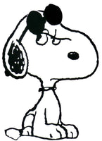 Stern Snoopy Die-Cut Vinyl Decal - Black