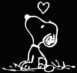 Snoopy Looking Up Die - Cut Vinyl Decal - White - snoopn4pnuts.com