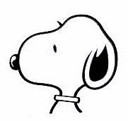 Snoopy Die - Cut Vinyl Decal - Black (Looks Left) - snoopn4pnuts.com