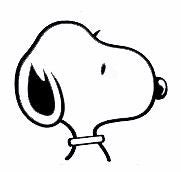 Snoopy Die - Cut Vinyl Decal - Black (Looks To Right) - snoopn4pnuts.com