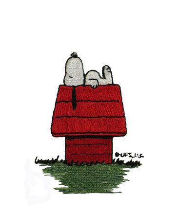 Snoopy On Doghouse Patch