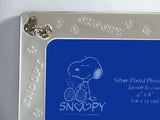 Snoopy Silver Plated Picture Frame
