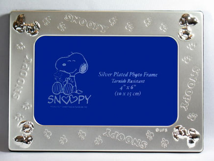 Snoopy Silver Plated Picture Frame