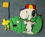 Snoopy Golfer Padded Wall Hanging Decor
