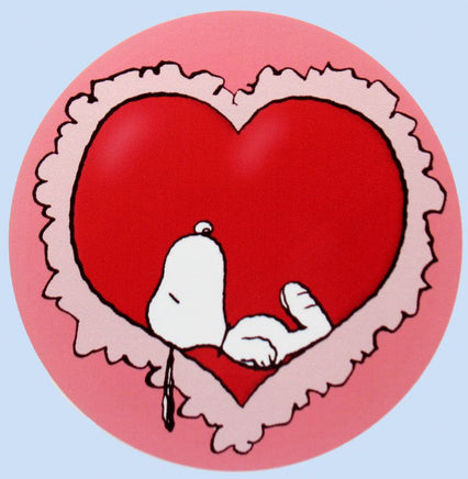 Snoopy's Heart Indoor/Outdoor Vinyl Sticker