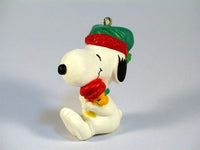 1990 Snoopy and Woodstock Hug Christmas Ornament