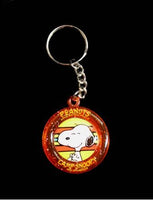 Camp Snoopy Snoopy Acrylic and Metal Spinner Key Chain